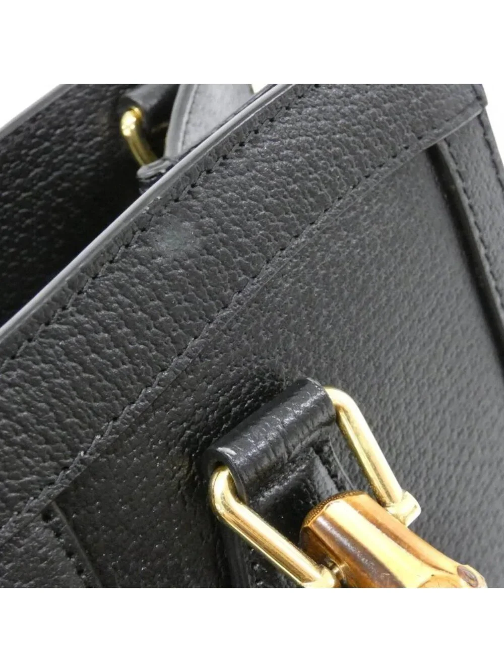 ★SOLD★ Gucci Diana Bag Handbag Black - Picture 6 of 10